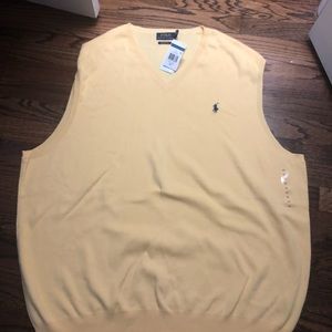 3XL yellow men’s sweater vest